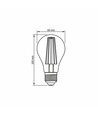 E27 10W LED filament lamp - A60, 1050lm, 2200K, Amber glas, 360° lichtspreiding