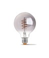 E27 4W dimbare LED lamp - G95, spiral filament, grafiet glas, 1800K, 360°