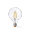 E27 7W dimbare LED lamp - G95, 806lm, 4000K, 360 graden, filament glas