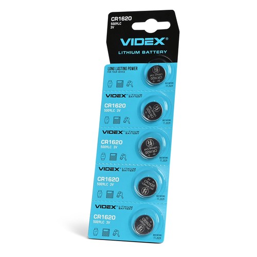 5 stuks CR1620 - Lithium batterij