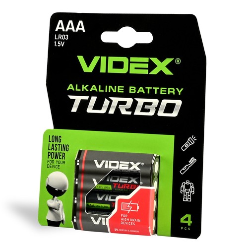 Alkalische batterij - Turbo LR03T/AAA, 4 stuks