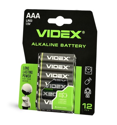 12 stuks LR03/AAA - Alkaline batterij