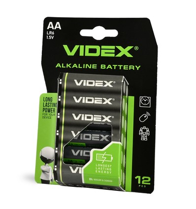 12 stuks LR6/AA - Alkaline batterij