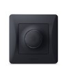600W LED dimmer voor Europese inbouwdoos - 15-600W, Zwart