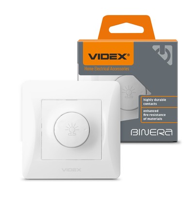 600W LED dimmer voor Europese inbouwdoos - 15-600W, wit