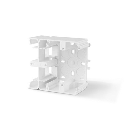BINERA opbouwdoos voor stopcontact/schakelaar - Wit, IP20, 93x86x45mm, opbouw