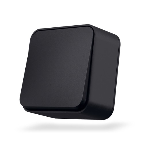 1-kanaals opbouwschakelaar - 68x68mm, IP20, zwart