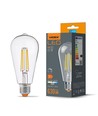 E27 6W dimbare LED filament lamp - ST64, 630lm, 4000K neutraal wit, 360 graden