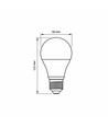 E27 8W LED lamp - A60, 760lm, 6000K koud wit, flicker free
