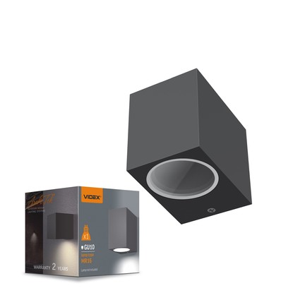 GU10 wandlamp voor gevelverlichting - IP54 buiten, aluminium, zonder lichtbron