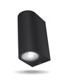 6W LED wandlamp voor gevel - IP54, 2700K, zwart, 15cm breed, incl. lichtbron
