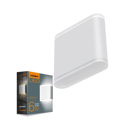 6W wandlamp met up/down light - IP54 buiten, 2700K, 180°, zwart, incl. lichtbron