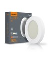 24W LED plafondlamp Bulkhead - IP65 waterdicht, 5000K, 120°, witte rand