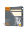 24W LED plafondlamp, vierkant - 2900lm, 4000K, 29x29cm, witte rand, IP20 binnen