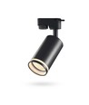 1-fase GU10 Skot spanningsrail spot - Zwart, zonder lichtbron, 1F2W