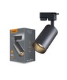 Lonzo GU10 1-fase railspot - Zonder lichtbron, zwart, 1F2W