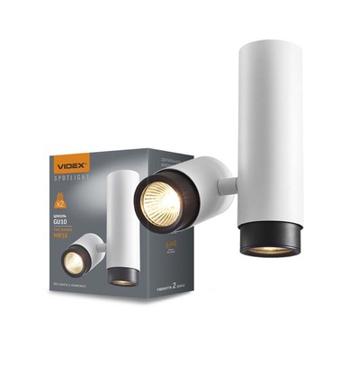 Ariza plafondspot armatuur GU10 - wit, max 2x30W, 230V