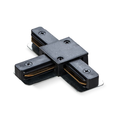 T-connector voor 1-fase rail - Zwart, 1F2W