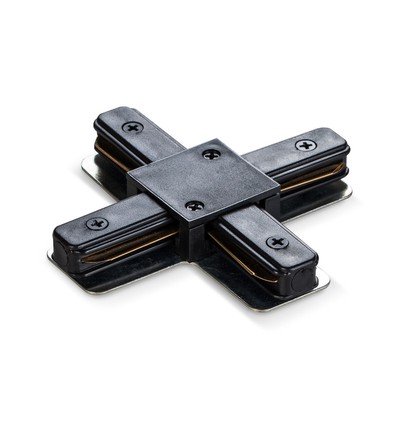 1-fase X-connector voor spanningsrail - Zwart, 1F2W