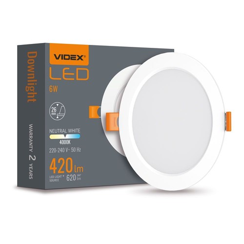 6W Vierkant frameloos LED inbouwpaneel - 4000K, 120°, Gat: Ø5-10 cm, Afm: 11,8 x 11,8 cm