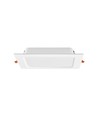 12W Vierkant LED inbouwpaneel - 4000K, Gat: 14,5 x 14,5 cm, Afm: 17,5 x 17,5 cm, witte rand