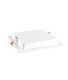 18W Vierkant frameloos LED paneel - 122lm/W, 4000K, 224x224mm, witte rand, flicker free