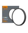 20W Ø26,4cm LED plafondlamp - 2000lm, 4000K, zwarte rand, 170 graden, IP20 binnen