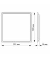 60x60 UGR19 LED-paneel, 40W - 110lm/W, 4000K, flikkervrij
