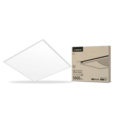 60x60 LED paneel voor inbouw, 36W - 155lm/W, 4000K, IP20, 3 jaar garantie