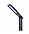 5W LED dimbare bureaulamp - Zwart, 3-staps CCT, display met klok/temp, touch-bediening