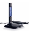 5W LED dimbare bureaulamp - Zwart, 3-staps CCT, display met klok/temp, touch-bediening