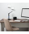 5W LED dimbare bureaulamp - Zwart, 3-staps CCT, display met klok/temp, touch-bediening