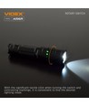 LED-zaklamp - draagbaar, koel wit, lichtsterkte 1700 lm, verbruik 20W