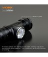10W LED Oplaadbare hoofdlamp - 5000K, USB-C, 1200lm