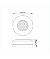 PIR sensor voor plafond/wand, 360° - 1200W, IP20, wit, bereik 2-8m
