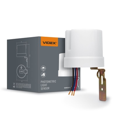 Schemerschakelaar 25A - IP44, 5750W, wit, lichtsensor voor automatisch aan/uit