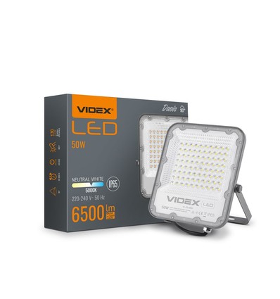 50W LED breedstraler - 130lm/W, IP65, 5000K, 90 graden, buiten