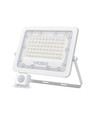 50W LED breedstraler met sensor - 130lm/W, IP65, 5000K, grijs, buiten, werklamp