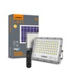 50W Solara LED breedstraler met zonnepaneel - 1000lm, IP65, 5000K, grijs, incl. afstandsbediening en zonnepaneel