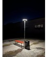 12W Solara LED parkverlichting met sensor - 1400lm, IP54, 360 graden, 3.2V, CCT, zwarte afwerking