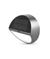 500lm solar wandlamp met sensor - IP54, 5000K, zwart, 220x220mm, bewegingssensor