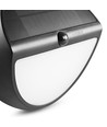 500lm solar wandlamp met sensor - IP54, 5000K, zwart, 220x220mm, bewegingssensor