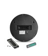 500lm solar wandlamp met sensor - IP54, 5000K, zwart, 220x220mm, bewegingssensor
