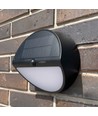500lm solar wandlamp met sensor - IP54, 5000K, zwart, 220x220mm, bewegingssensor