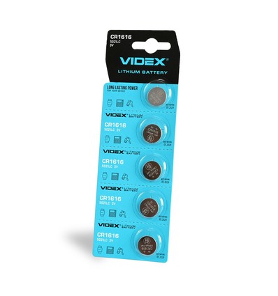 5 stuks CR1616 - Lithium batterij