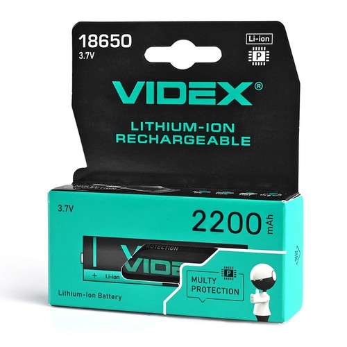 18650-P lithium-ion batterij - 2200mAh, met thermische bescherming