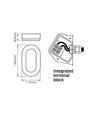 Ovale Sensor Wandlamp met PIR – 11W, IP65, IK07, 5000K, Wit