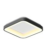 72W dimbare LED plafondlamp - 45x45cm, 2700-6000K, zwarte rand, incl. afstandsbediening, IP20 binnen