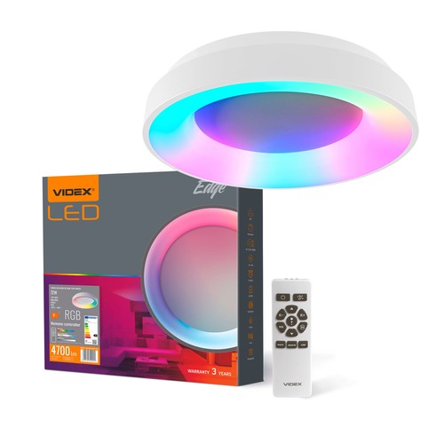 72W LED dimbare plafondlamp met RGB+CCT - 4700lm, incl. afstandsbediening, geheugenfunctie, Ø45cm