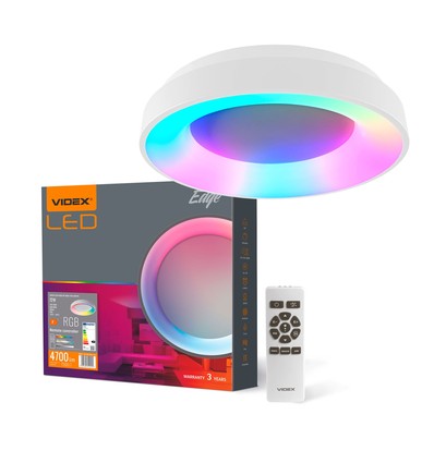 72W LED dimbare plafondlamp met RGB+CCT - 4700lm, incl. afstandsbediening, geheugenfunctie, Ø45cm